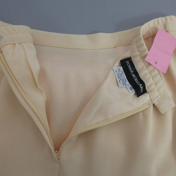 Donna Morgan Maxi Skirt Suit Size 10 Yellow Bead & Sequined Embellished Formal - Picture 7 of 10